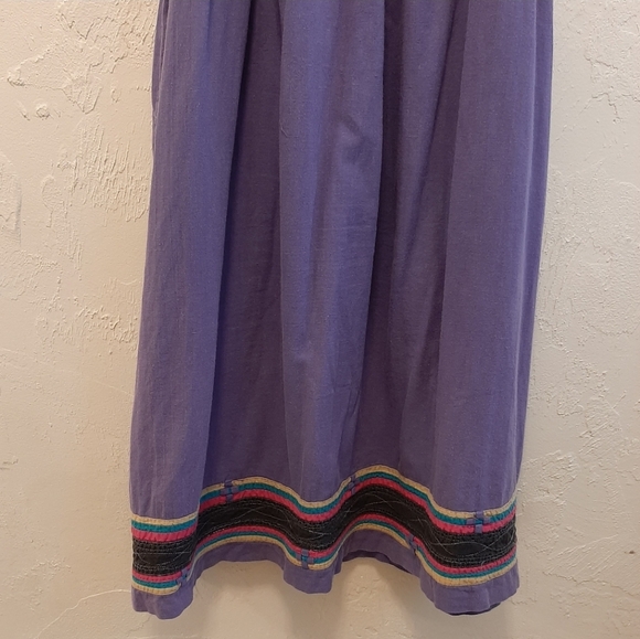 RARE Vintage 1970s S. Kumar Indian Cotton Smock Sun Dress XS/S - Picture 13 of 13